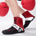 thumbnail image 2 of SKIUHS Men's High-Top Boxing Shoes - Stylish Patterned, Breathable Fabric & Microfiber with Non-Slip Sole & Ankle Support for Boxing Training & Matches, 2 of 7