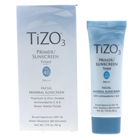 TIZO TiZO3 Facial Mineral Sunscreen Tinted SPF40, 1.75 oz