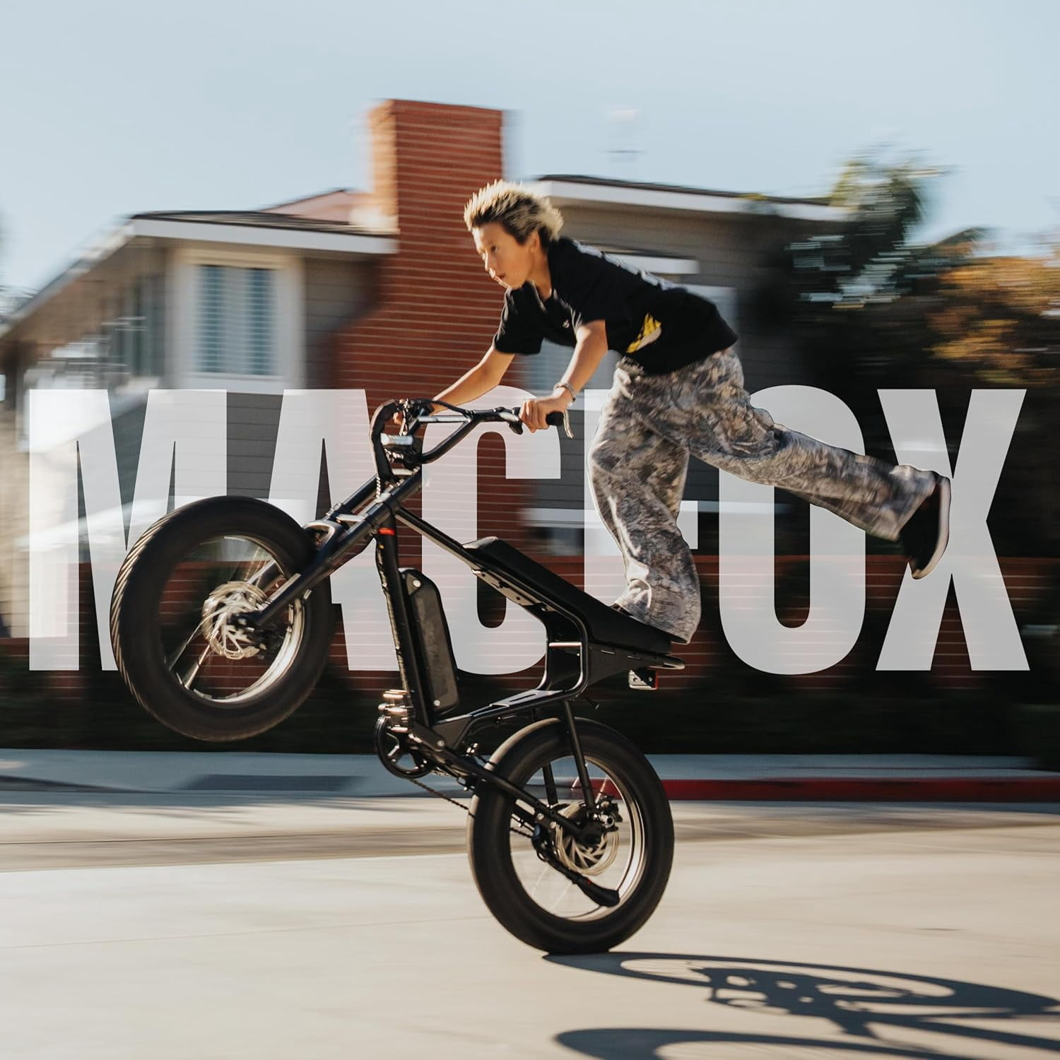 MACFOX X1S 750W Electric Bike for Adults – 20 MPH, 28-Mile Range, 20"x4" Fat Tires, Ideal for City & School Commuting(Shipping from California)