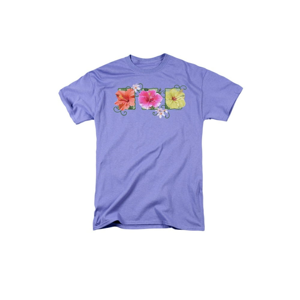 Pop Garden Hibiscus Flower Trio Adult T
