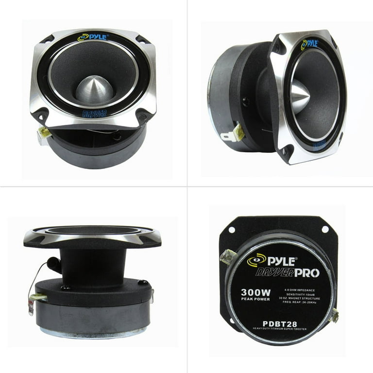 Pyle Dryver Pro PDBT28 1In 300 Watt Heavy Duty Titanium Super Car