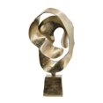 thumbnail image 3 of A&B Home Golden Abstract Aluminum Statue on Base 16.7" x 6.1" x 22.4", 3 of 10