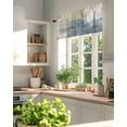 thumbnail image 3 of Blue Yellow Valances for Windows Abstract Mottled Modern Art Texture Valance Rod Pocket Light Filtering Short Window Treatments Curtains for Kitchen Bathroom Living Room Bedroom, 42 x 12 Inch, 3 of 7