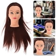 thumbnail image 6 of JMXIANG Mannequin for Hairdressing and Makeup Practice Hairdressing Training and Braiding Mannequin with Wig for Store With Makeup, 6 of 6