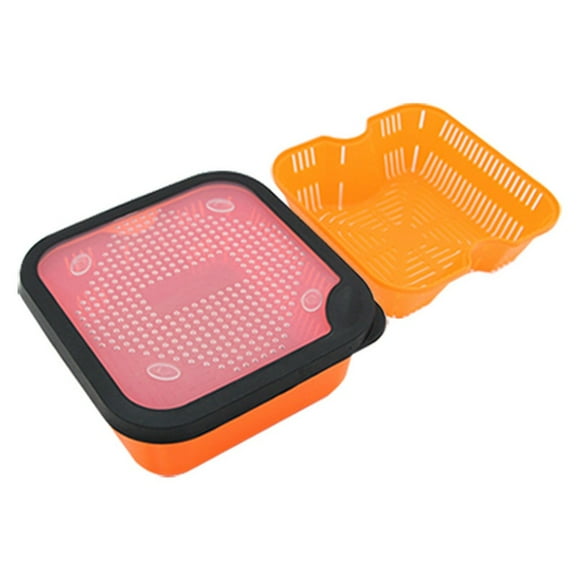 2in1 PELLET STRAINER With Inner Frame Ourdoot Fishing Tackle Storage Tool Parts For Draining Carp Fishing Redworm Bait Box 8.5-OS