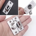 thumbnail image 4 of Stainless Steel Door Hardware 90 Degree Door Buckles Door Locks Bolt Buckle Lock Door Latch SILVER, 4 of 8