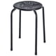 thumbnail image 4 of Juego de 6 taburetes apilables Costway de metal con Respaldo en Forma de Margarita Color negro, 4 of 8