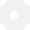 thumbnail image 4 of 12"OD x 4"ID x 4"C x 1"P Haus Architectural Grade PVC Contemporary Ceiling Medallion, 4 of 11