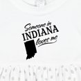 thumbnail image 4 of Inktastic Someone in Indiana Loves Me Girls Baby Dress, 4 of 5
