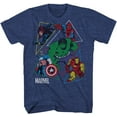 thumbnail image 1 of Marvel Boys Avengers The Incredible Hulk Short Sleeve T-Shirt Large, Navy Heather, 1 of 1