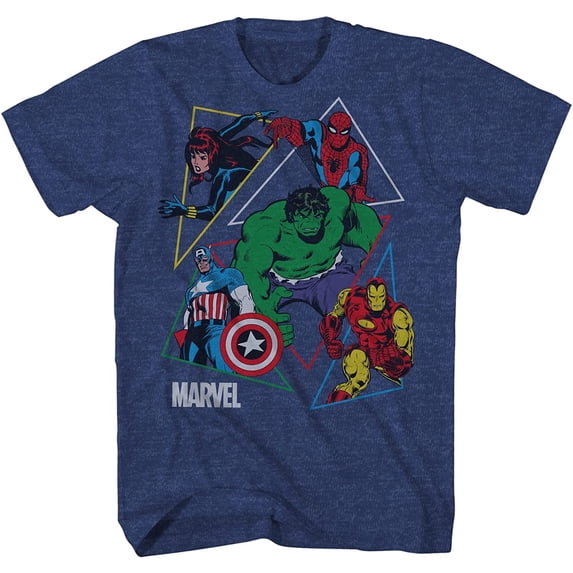 Marvel Boys Avengers The Incredible Hulk Short Sleeve T-Shirt Large, Navy Heather