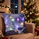 thumbnail image 4 of Funda de almohada de poliéster, decoración navideña, almohadas LED navideñas, regalos navideños, almohadas LED que pueden parpadear o permanecer encendidas, dos modos de cambio, cojines de sofá estamp, 4 of 6
