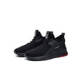 thumbnail image 1 of Zapatos negros para correr para hombre, zapatos transpirables para caminar, zapatillas de deporte de moda, zapatos de entrenamiento de malla, 1 of 9