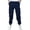 Navy, variant on BFHHYA Boys' Cargo Pants Elastic-Waist Drawstring Cuffed Pants Multi-Pocket Casual Athletic Sweatpants for After-School Play(6-14Y)