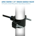 APEC Drain Saddle Valve with 1/4 inch Quick Connect for Reverse Osmosis