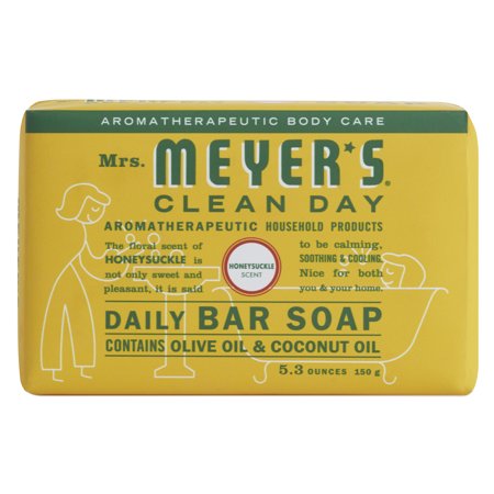 Mrs. Meyer's Clean Day Daily Bar Soap, Honeysuckle, 5.3 ...