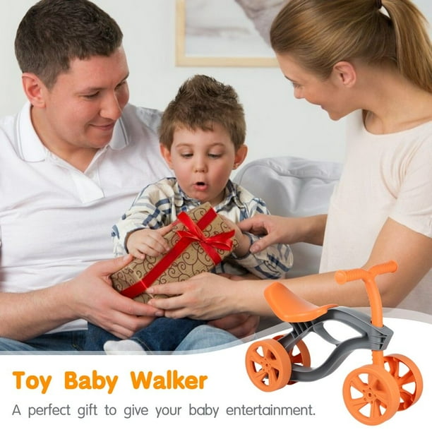 Baby Balance Bike Toy Baby Walker Infant Balance Bike with Anti skid Handle and Ergonomic Saddle Perfect Gift for Baby Boys and Girls Yellow and Grey Walmart