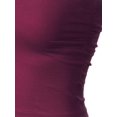 thumbnail image 5 of MixMatchy Women's Solid Casual Summer Side Shirring Scrunched Double Layered Tube Top, 5 of 6