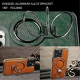 thumbnail image 4 of Luxury Leather Invisible Stand Phone Case For Iphone Case15/14/13 Pro Max, 4 of 5