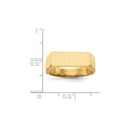 thumbnail image 5 of Solid 14k Yellow Gold Engravable Signet Ring (6.1mm) - Size 4.5, 5 of 5