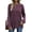 Purple, variant on Fantaslook Blouses for Women Long Sleeve Crew Neck Tunic Tops Buttons Side Fall Shirts