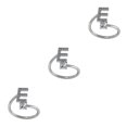 thumbnail image 1 of Anillo abierto Minnieouse ajustable con letras mayúsculas plata, 1 of 6