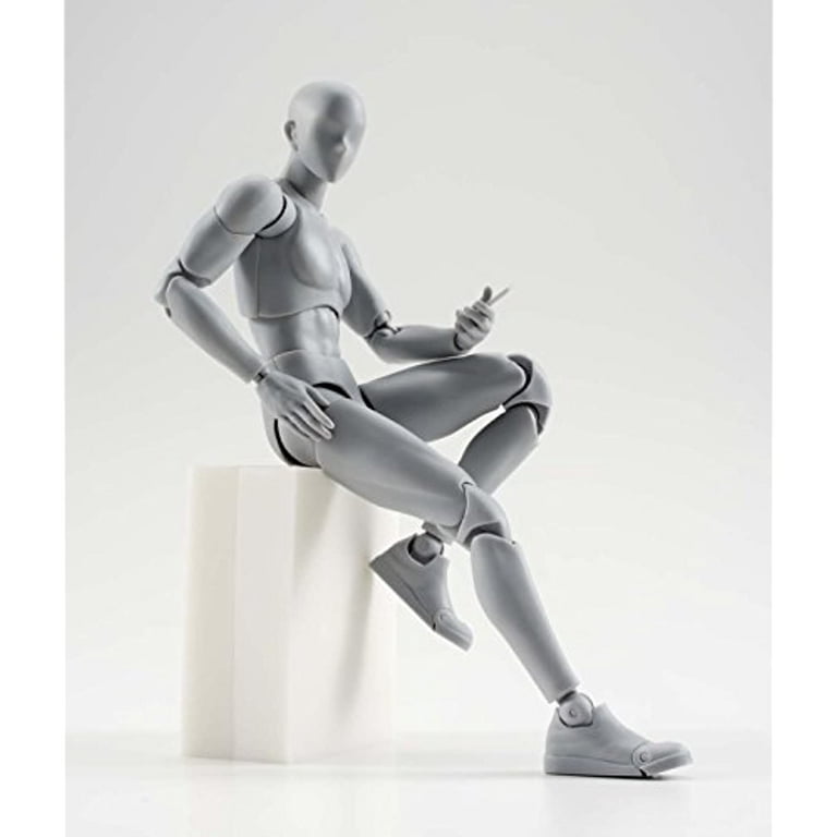 Bandai - Figurine S.H.Figuarts - Body Kun (male) DX Set Grey Color Version  - 