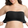 thumbnail image 5 of Lonomox Womens Plus Size Strapless Bras Wireless Push Up Bandeau Bras Solid Color Tube Tops, 5 of 6