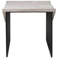 thumbnail image 5 of Home Square Large Wood Top & Metal Base End Table in Natural Gray - Set of 2, 5 of 9