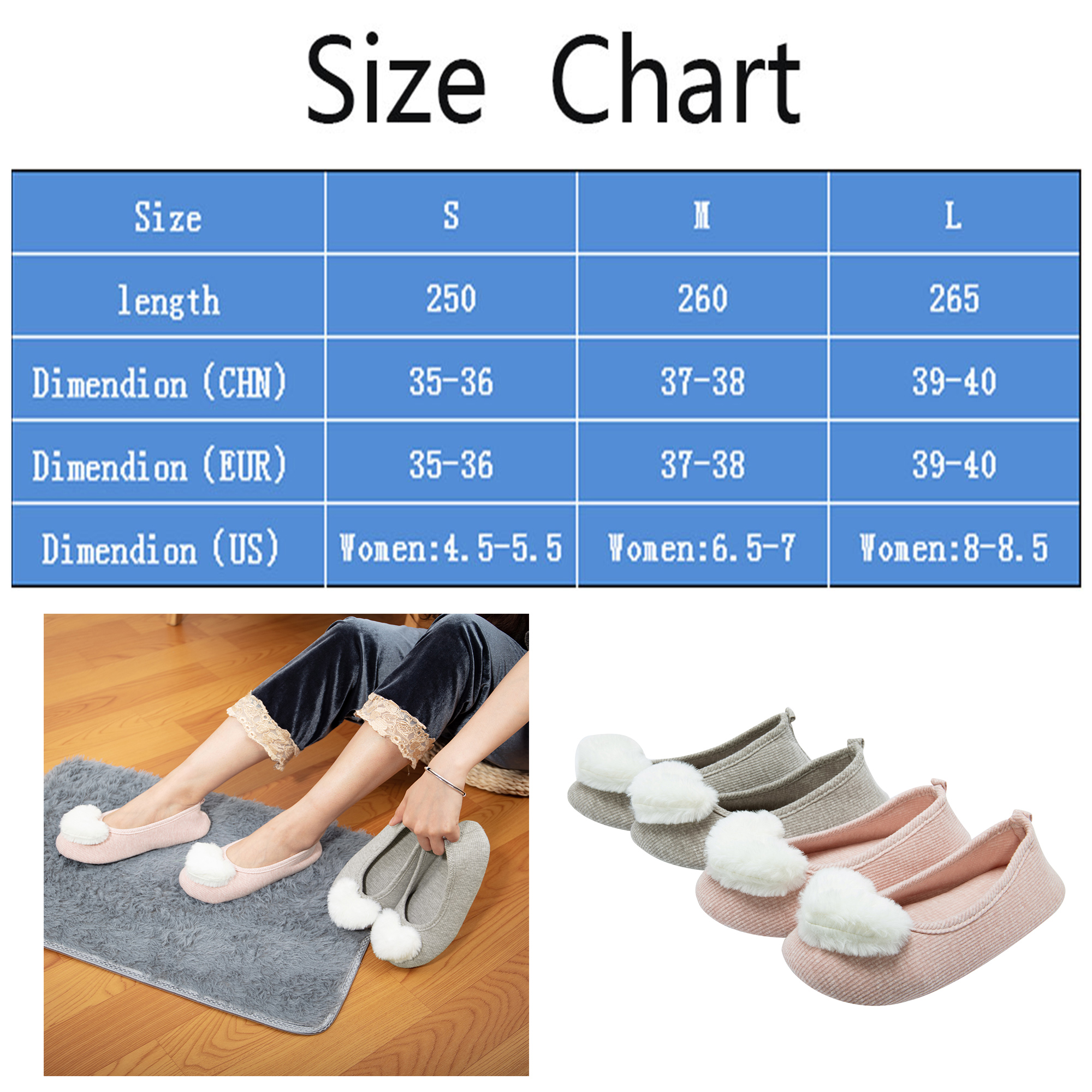 2 Pairs Women's and Girls Ballet Flat Classic Round Toe Slip on Casual Comfort Walking Shoes Indoor and Outdoor Shoes - image 2 of 7