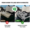 thumbnail image 4 of Golf Cart Seat Covers for 2 Seater,Pet Paw Printed Microfiber Cart Seat Towel Blanket,Modern Black Grey Watercolor Dog Claws Absorbent Breathable NonSlip Bench Seats Protector for Golf Course 51"x31", 4 of 9