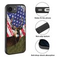 thumbnail image 2 of WIRESTER Shockproof Soft Rubber Cover Case for Apple iPhone 16e 6.1" 2025, Vintage American USA Flag Deer, 2 of 5