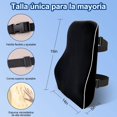 thumbnail image 2 of Soporte Lumbar para Silla,Respaldo Lumbar de Oficina,Almohada de apoyo para Asientos para Coche,Cojín Trasero de Espuma para aliviar el dolor de espalda,Diseño Ergonómico,Adecuado para Auto y Hogar, 2 of 9