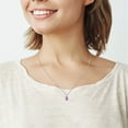 thumbnail image 5 of Everly Women's Amethyst Sterling Silver Necklace, 5 of 5