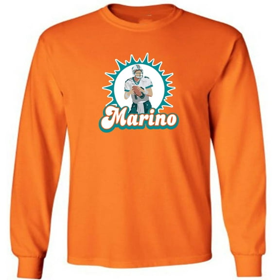 LONG SLEEVE Dolphins Dan Marino Logo T-shirt