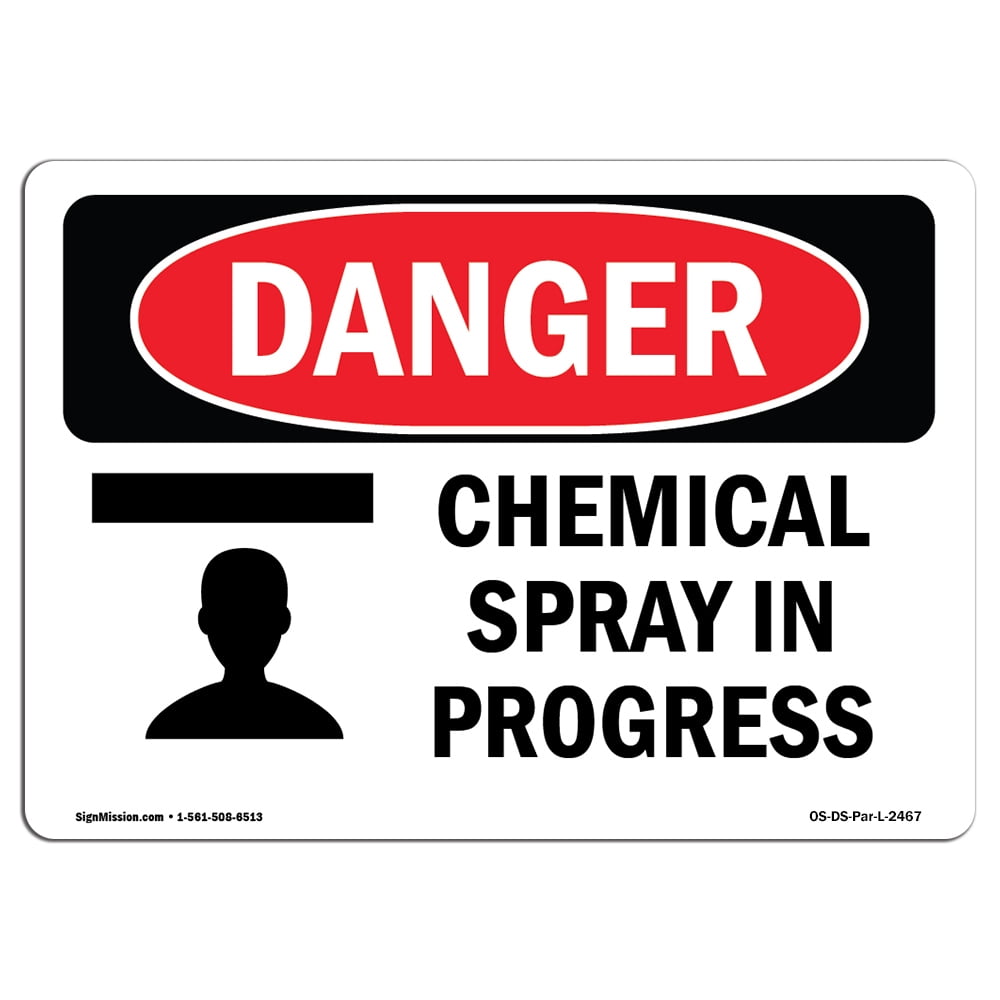 OSHA Danger Sign Check Area For Safe Clearance Plastic Sign