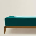 thumbnail image 5 of DNG Creations 1 Piece Box Spring Cover 100% Egyptian Cotton Wrap Around 4 Sides for Hotel & Home, Fits Box Springs up to 10 Inch Deep Pocket ( Solid Teal - Twin ), 5 of 7