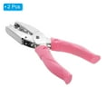 thumbnail image 3 of Uxcell 0.2" Single Hole Punch Handheld Hole Puncher with Soft Grip Star Hole Metal Paper Puncher, Pink 2 Pack, 3 of 6