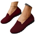 thumbnail image 3 of oqasdz Casual Shoes for Women Breathable Knit Solid Color Slip On Shoes with Soft Sole Lightweight Comfort Walking Loafers Versatile Summer Outdoor, 3 of 5