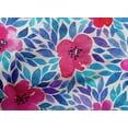 thumbnail image 5 of oneOone Cotton Poplin Medium Blue Fabric Florals Craft Projects Decor Fabric Printed By The Yard 56 Inch Wide, 5 of 6