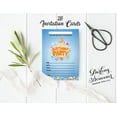 thumbnail image 3 of Darling Souvenir Blue Birthday Invitation Card 28 Pcs Fill or Write In Blank Invites Printable Party Supplies 5 x 7 Inches, 3 of 5