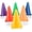 Assorted Colors, variant on Champion Sports High Visibility Plastic Cone for Athletics and Social Distancing, Assorted Colors, 9 Inch Set