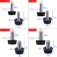 thumbnail image 2 of Niveladores para muebles MILDWOO rosca UNC 1/4-20, 20 piezas, 2 of 7