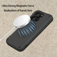 thumbnail image 3 of Allytechgroup EVA Case for iPhone 16 Pro Max 6.9" with Stand, Compatible with MagSafe Slim Phone Case with Kickstand for Kids Shockproof Protective Bumper for iPhone 16 Pro Max, Black, 3 of 9