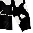 thumbnail image 5 of JINMGG 2024 Fall Winter Plus Size Sweaters for Women Clearance,Fashion Women's Cows Pattern Long Sleeve Round-Neck Sweaters Ladies Top, 5 of 5
