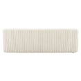 thumbnail image 3 of ZUO Osterbro Plush Cord-Style Fabric Upholstered Sofa in Cream, 3 of 5