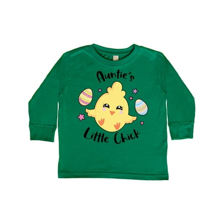 

Inktastic Happy Easter Auntie s Little Chick Gift Toddler Toddler Girl Long Sleeve T-Shirt
