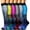 Multicolor 2, variant on 6 Pairs Black Compression Socks for Women and Men - Best Support for Running, Hiking, Cycling, Athletic, Travel - S/M