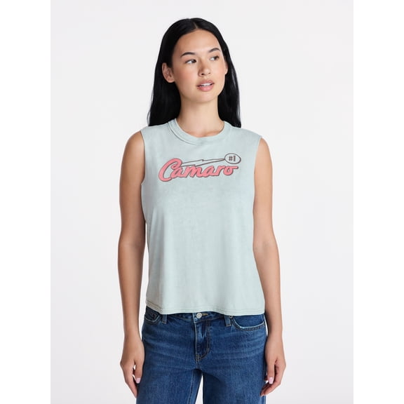 Chevrolet Camaro Women's Graphic Muscle Tank Top, Sizes XXS-XXL