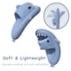 thumbnail image 2 of Pantuflas Rosyclo con diseño de tiburón, ligeras, suaves y antideslizantes en azul, 2 of 5